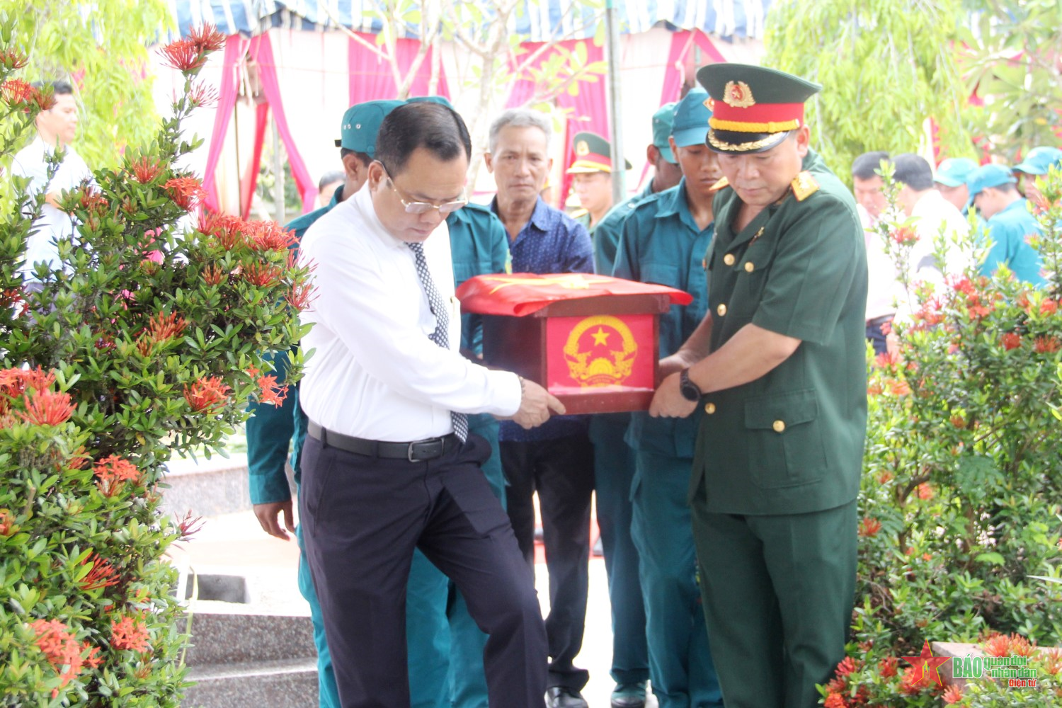 Khánh Hòa tổ chức truy điệu, an táng 3 liệt sĩ